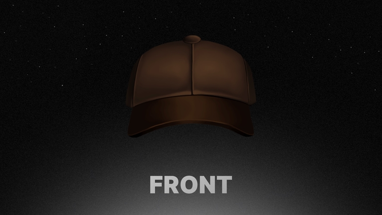 Cap hat front overlay