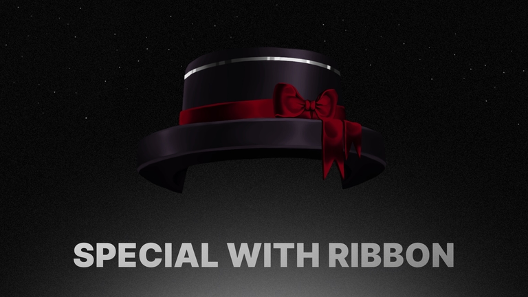 Cylinder hat special with ribbon