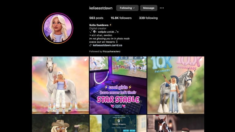 Star Stable Online Influencer Kelia Eastdawn